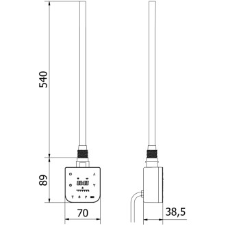 Mexen FA-F elektrický ohřívač s Wi-Fi, 600 W, bílý - W953-0600-20