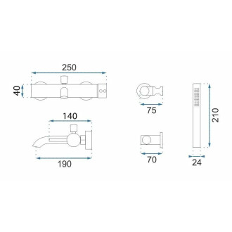 Rea Vanová baterie Rea Lungo Grip Titan REA-B2352