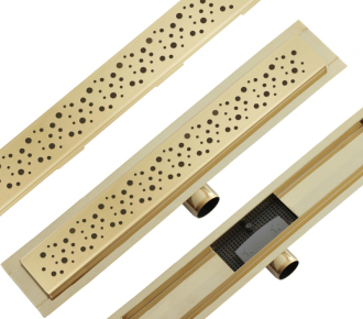 Mexen Flat M12 odtokový žlab 70 cm zlatá - 1521070-15