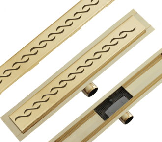 Mexen Flat M18 odtokový žlab 70 cm zlatá - 1523070-15