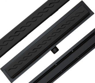 Mexen Flat M18 odtokový žlab 80 cm černá - 1723080-15