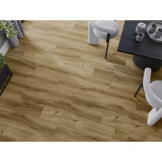 Vinylové lamely Mexen Amsterdam 1240 x 182 mm SPC 6,5 mm, podklad IXPE 1,5 mm, 4 V-drážky, dub - F1042-1240-182-505-4V1-01