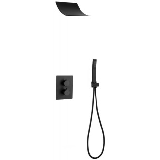 Sprchová souprava Mexen Salto pod omítku, černá - 7604-02-70