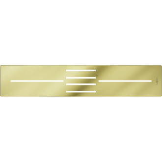 Kryt sprchové vaničky Mexen Toro 100-120 cm, zlatý - 43910050