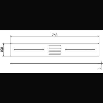 Kryt sprchové vaničky Mexen Toro 170-200 cm, černý - 43930070