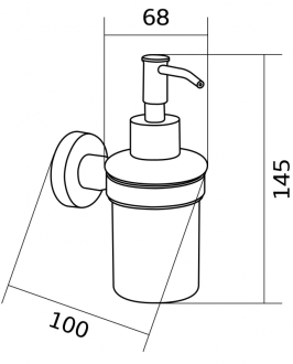 Mexen Remo dávkovač mýdla chrom - 70507388-00