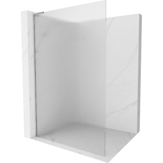 Mexen Kioto L Sprchová zástěna 70 x 200 cm, pruhy, chrom - 800-070-103-01-09