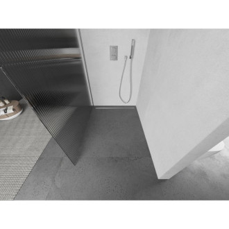 Mexen Kioto L Sprchová zástěna 70 x 200 cm, pruhy, chrom - 800-070-103-01-09