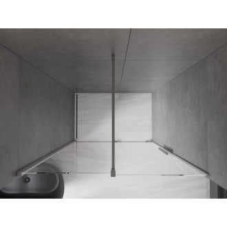 Posuvné sprchové dveře Mexen Velar 130 cm, průhledné, stříbrná - 871-130-000-01-95