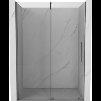 Posuvné sprchové dveře Mexen Velar 150 cm, průhledné, stříbrná - 871-150-000-01-95