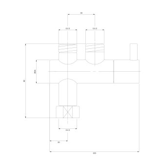 Omnires Y regulátor teploty pro časovou umyvadlovou baterii, chrom lesk Y8877CR