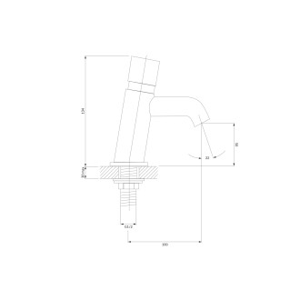 Omnires Y časová umyvadlová baterie, chrom lesk Y1217CR