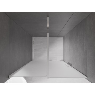 Posuvné sprchové dveře Mexen Velar 100 cm, matné, chrom - 871-100-000-31-01