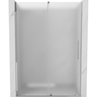 Posuvné sprchové dveře Mexen Velar 130 cm, matné, chrom - 871-130-000-31-01