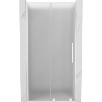 Posuvné sprchové dveře Mexen Velar 100 cm, matné, bílé - 871-100-000-31-20