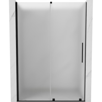 Posuvné sprchové dveře Mexen Velar 160 cm, matné, černé - 871-160-000-31-70
