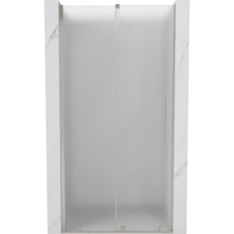 Posuvné sprchové dveře Mexen Velar 90 cm, matné, kartáčovaný nikl - 871-090-000-31-97
