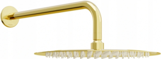 Dešťová sprcha Mexen Slim 30 cm se sprchovým ramenem, zlatá - 79230211-50