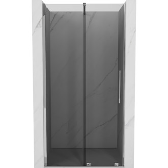 Posuvné sprchové dveře Mexen Velar 110 cm, grafit, chrom - 871-110-000-41-01