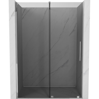 Posuvné sprchové dveře Mexen Velar 150 cm, grafit, chrom - 871-150-000-41-01