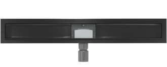 FLAT černý nerezový sprchový žlab 800mm 1715080
