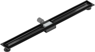 FLAT černý nerezový sprchový žlab 900mm 1715090