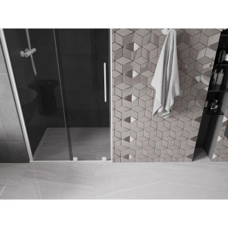 Posuvné sprchové dveře Mexen Velar 120 cm, grafit, bílá - 871-120-000-41-20