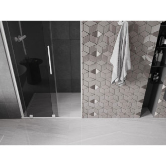 Posuvné sprchové dveře Mexen Velar 120 cm, grafit, bílá - 871-120-000-41-20