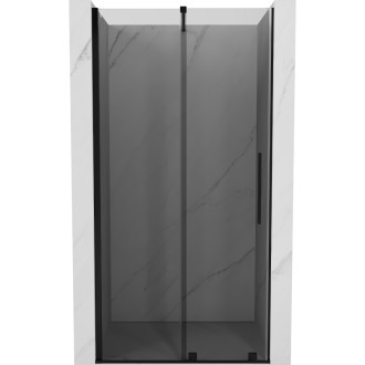 Posuvné sprchové dveře Mexen Velar 90 cm, grafit, černá - 871-090-000-41-70