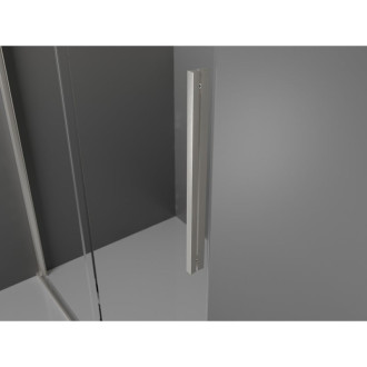 Posuvné sprchové dveře Mexen Velar 130 cm, grafit, kartáčovaný nikl - 871-130-000-41-97