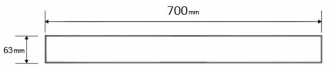 Rošt pro žlab FLAT/FLAT 360 vzor M08 700mm 1025070