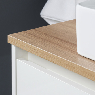 Aira, koupelnová deska na skříňku, dub Kronberg 1620 mm pro sestavu skříněk 2x810mm CN728D