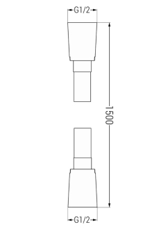 Sada podomítkové vany a sprchy Mexen Cube DR02 s 25 cm, černá 77503DR0225-70