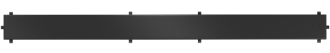 Rošt černý pro žlab FLAT černý vzor M13 500mm 1719050