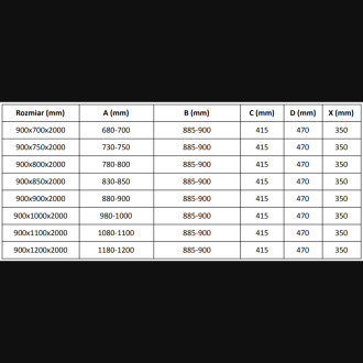 Posuvný sprchový kout Mexen Velar 90 x 120 cm, průhledný, stříbrná metalíza - 871-090-120-01-95