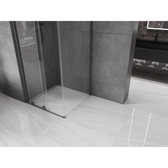 Posuvný sprchový kout Mexen Velar 100 x 100 cm, průhledný, stříbrná metalíza - 871-100-100-01-95