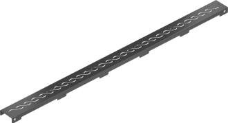 Rošt černý pro žlab FLAT černý vzor M18 1000mm 1723100