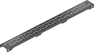Rošt černý pro žlab FLAT černý vzor M15 500mm 1724050