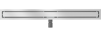 Mexen Flat M13 odtokový žlab 2v1 80 cm chrom - 1010080-15