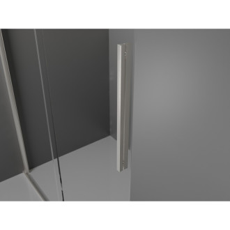 Posuvný sprchový kout Mexen Velar 100 x 85 cm, průhledný, kartáčovaný nikl - 871-100-085-01-97