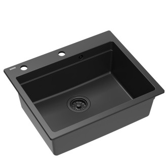 Granitový dřez KURT 110 WORKSTATION Black