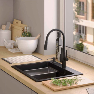 Granitový dřez KURT 110 WORKSTATION Black