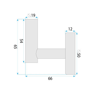REA Koupelnový věšák 6606 Brush Gold REA-98006
