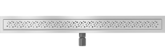 Mexen Flat M12 odtokový žlab 90 cm chrom - 1021090-15