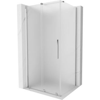 Mexen Velar posuvný sprchový kout 130 x 85 cm, matný, chrom - 871-130-085-31-01