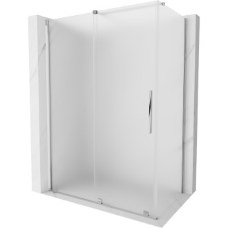 Mexen Velar posuvný sprchový kout 140 x 85 cm, matný, chrom - 871-140-085-31-01