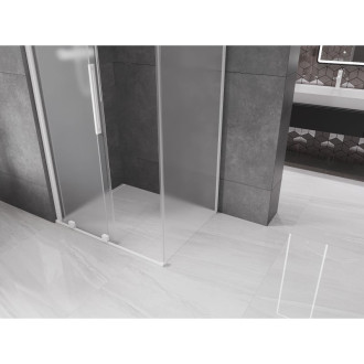 Posuvný sprchový kout Mexen Velar 110 x 80 cm, matná bílá - 871-110-080-31-20