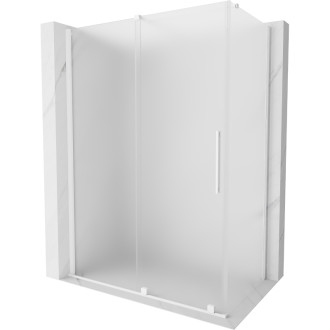 Mexen Velar posuvný sprchový kout 160 x 90 cm, matná bílá - 871-160-090-31-20