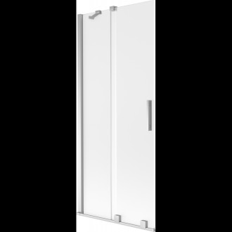 Mexen Velar posuvná vanová zástěna se 2 křídly 80 x 150 cm, matná, chrom - 896-080-000-31-01