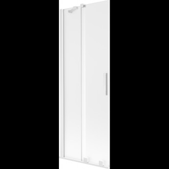 Mexen Velar 2dílná posuvná vanová zástěna 75 x 150 cm, matná, bílá - 896-075-000-31-20